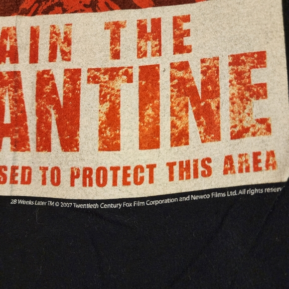 The Core | 28 Weeks Later T-Shirt (2007) - Picture 4 of 5